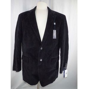 CHAPS Mens Dark Brown Corduroy Blazer Sz 42R H120